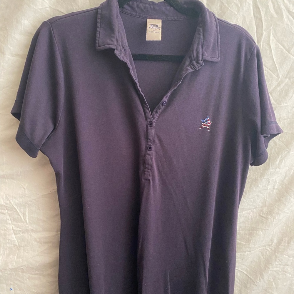 collar dark blue dress